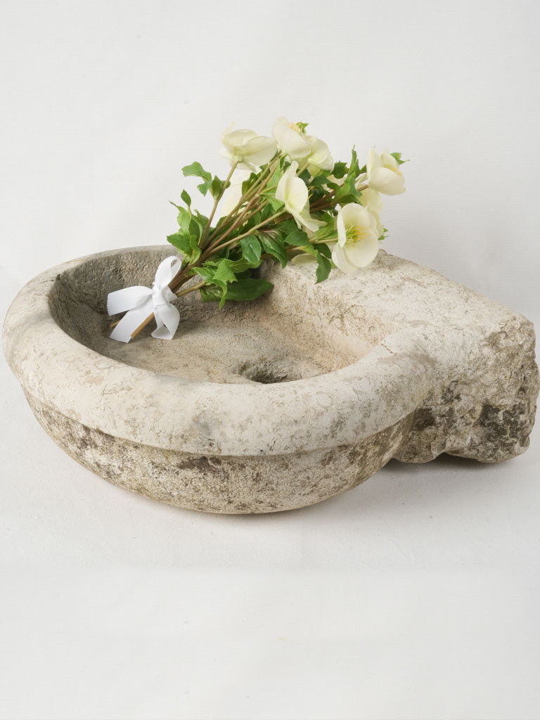 Weathered Cassis stone washbasin  