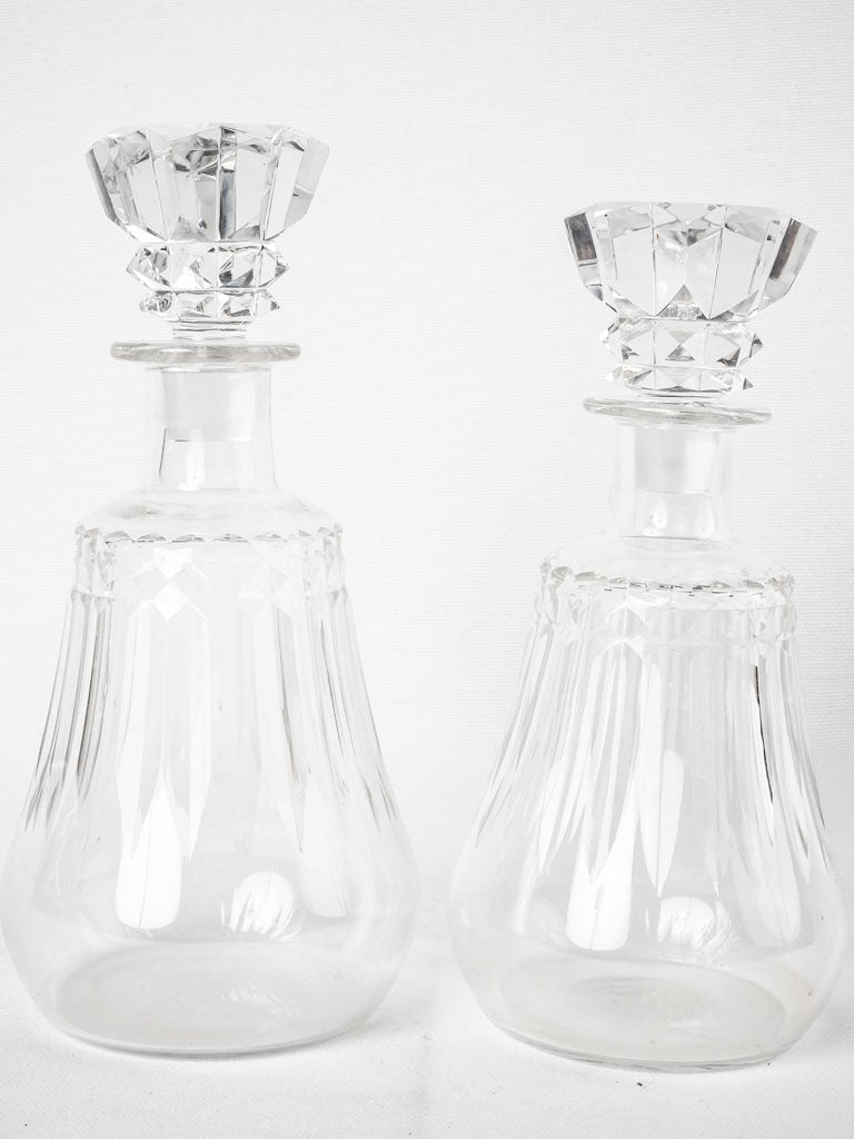 Large antique Baccarat crystal decanter - 1900s Piccadilly 10¼"