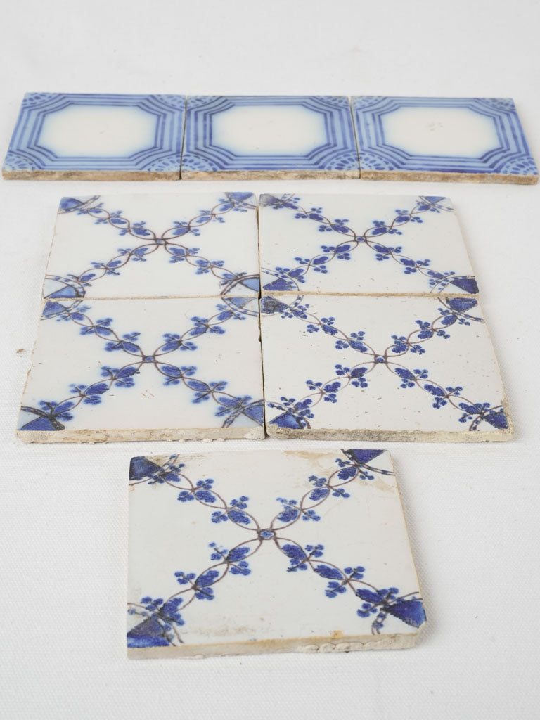 Exquisite Nineteenth Century floral tiles