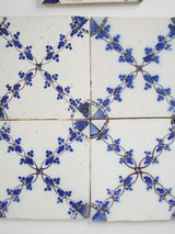 Delicate salvaged Napoleon III tiles