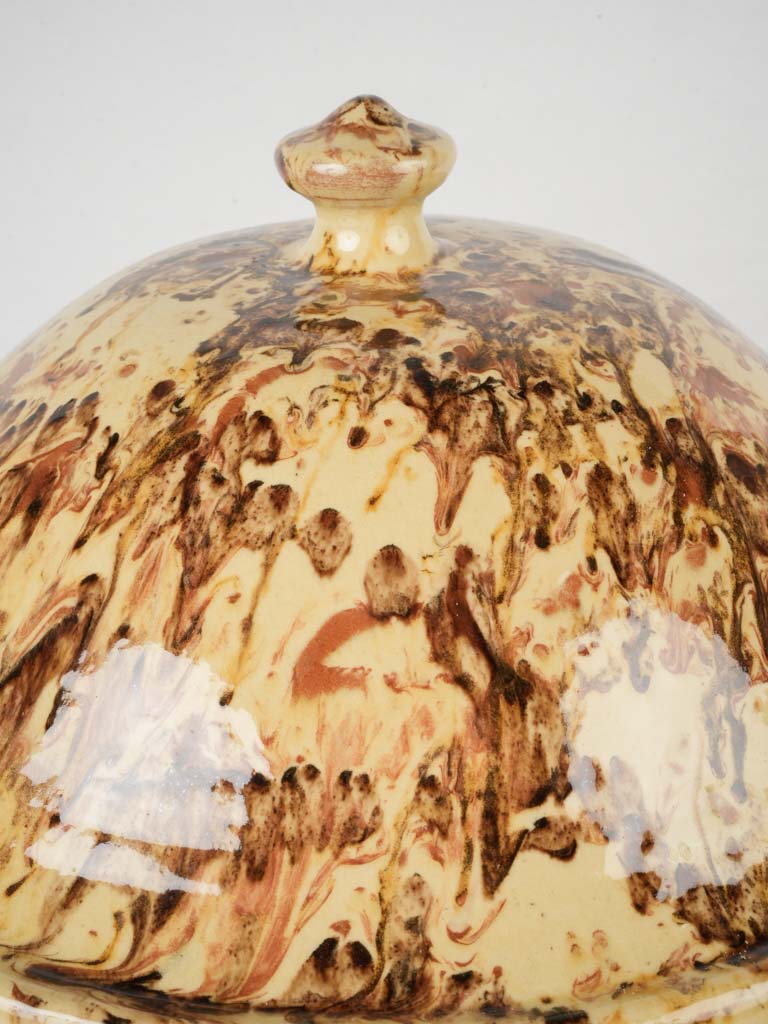 Timeworn expressive glazed casserole  