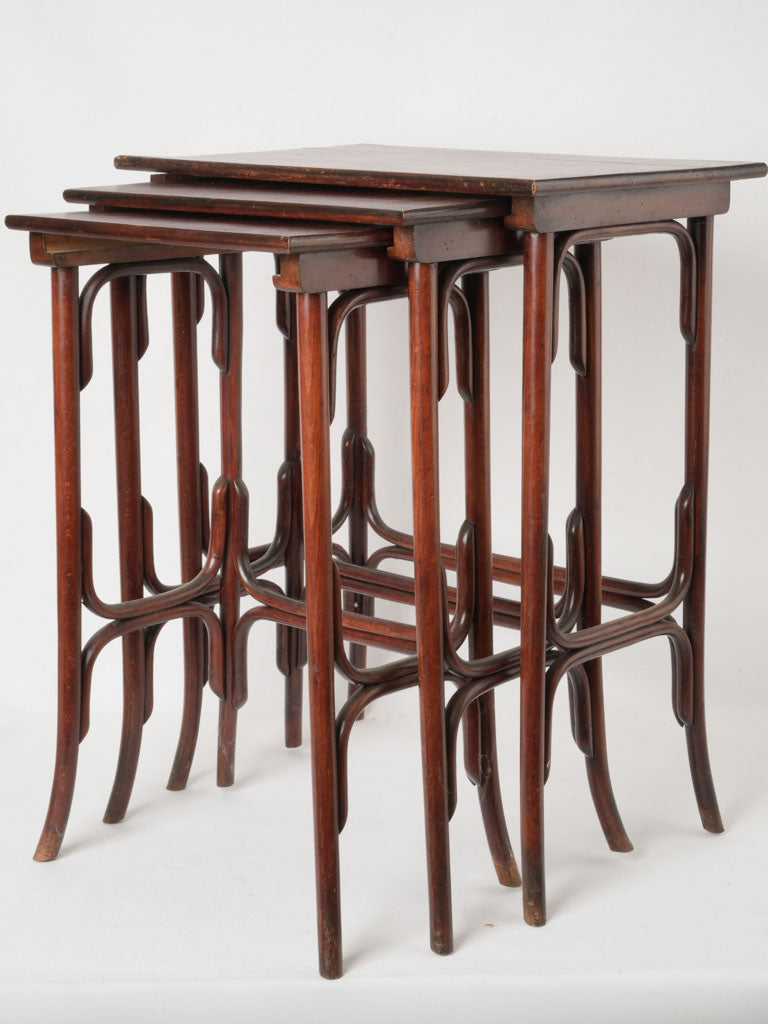 Vintage bentwood Thonet nesting tables