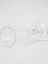 6 crystal champagne flutes - 1930s - 6¾"