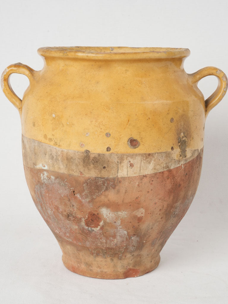 Large rustic Castelnaudary earthenware pot