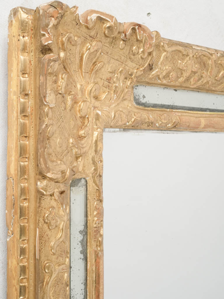 Antique French Giltwood Mirror  