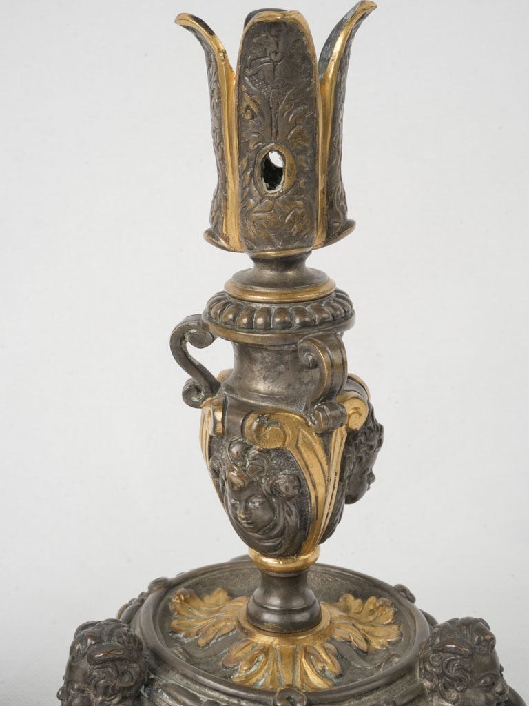 Sumptuous Renaissance-Style Bronze Candelabra  