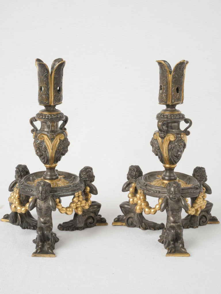 Historic Gilt Bronze Candelabra  