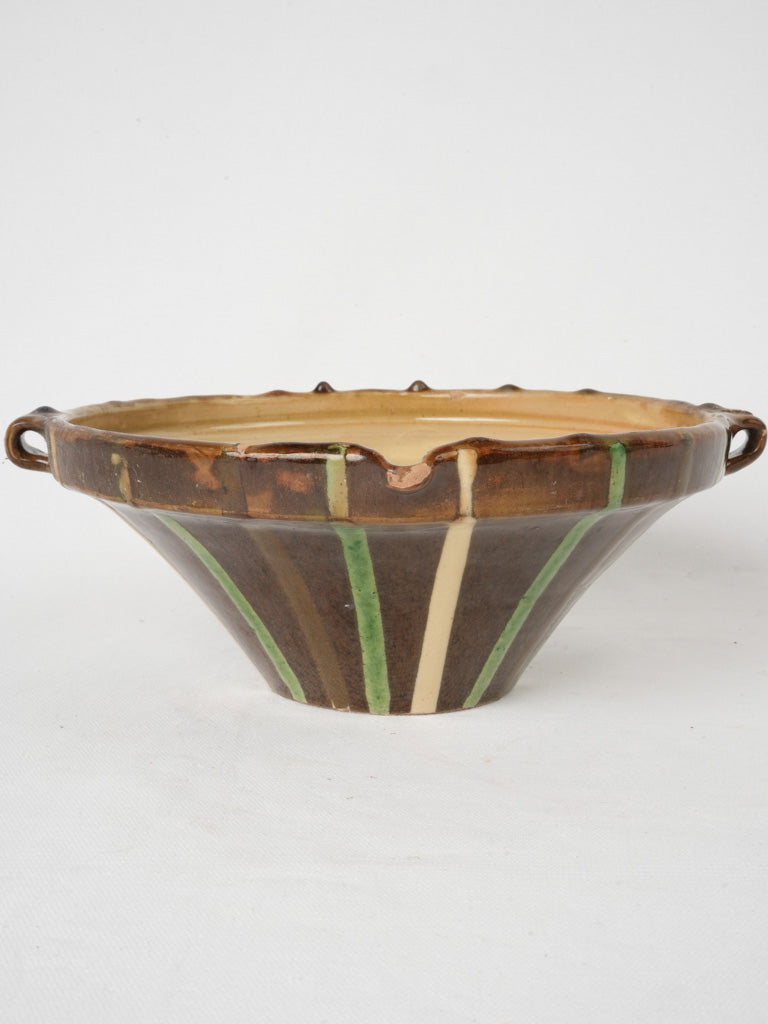 Charming antique French pottery bowl