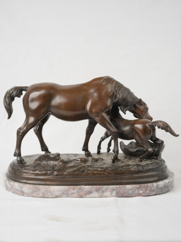 Celebrated French animalier bronze piece