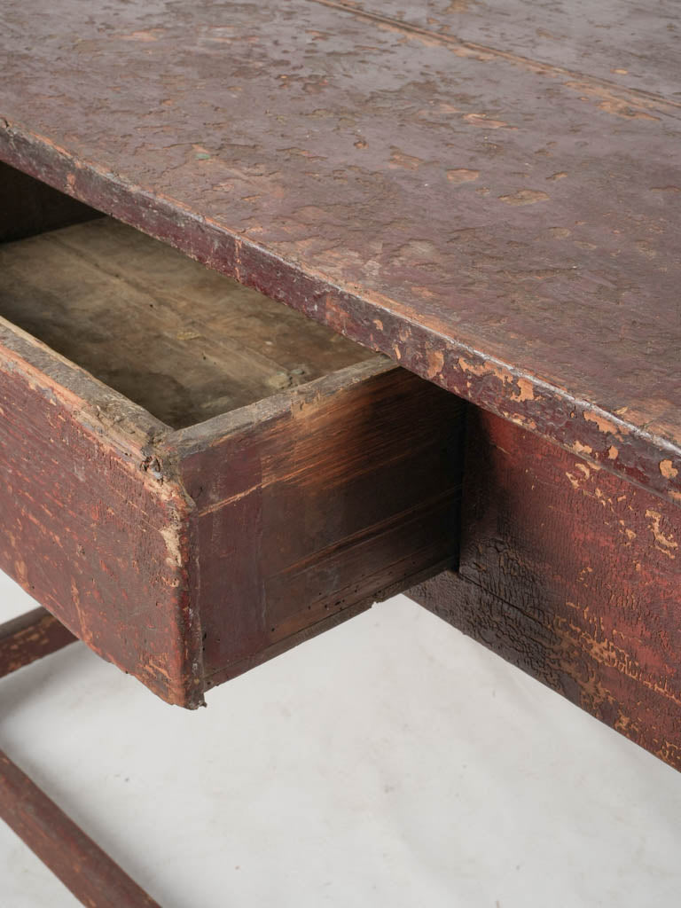 Timeworn textured dining table 