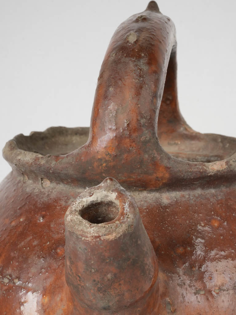 Earthy Glazed Pottery Jug