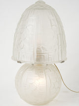 Frosted geometric glass light fixture  