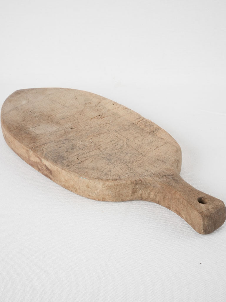 Antique French cutting board - oval 21¼" x 8¼"