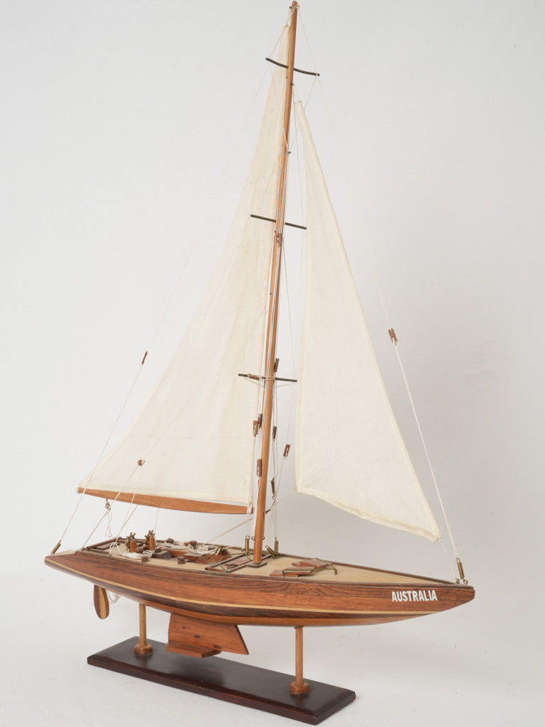 Vintage model racing yacht, Australia II - 26" x 21¼”