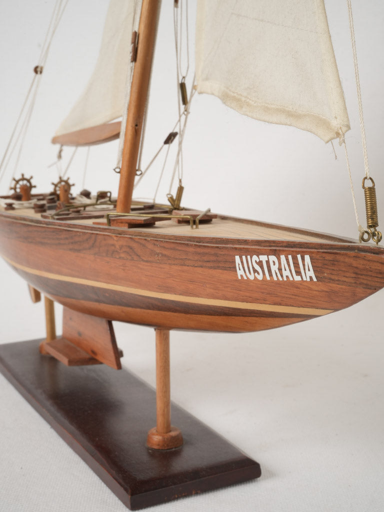 Vintage model racing yacht, Australia II - 26" x 21¼”