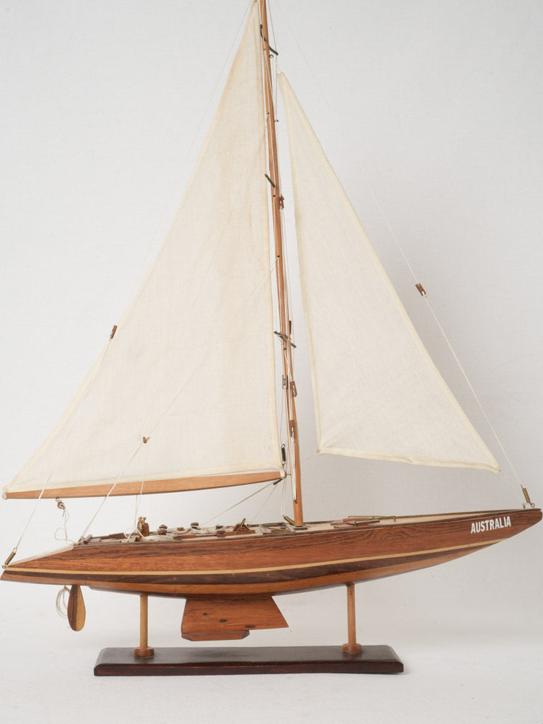 Vintage model racing yacht, Australia II - 26" x 21¼”