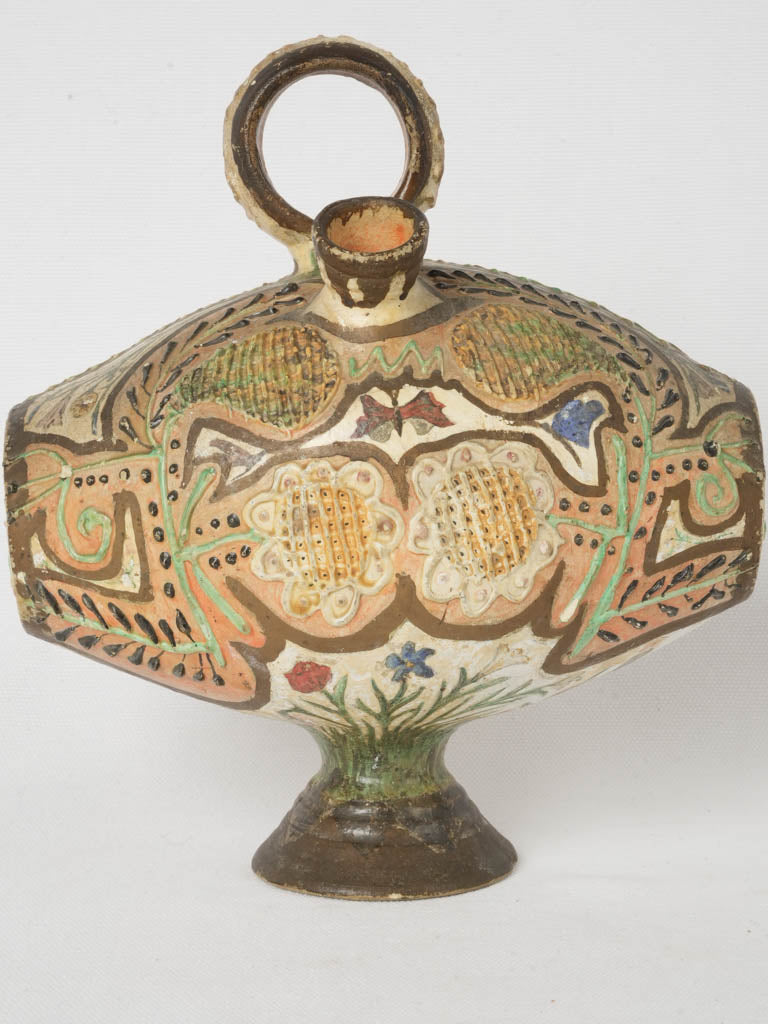 Rare, footed water jug, Spanish craftsmanship