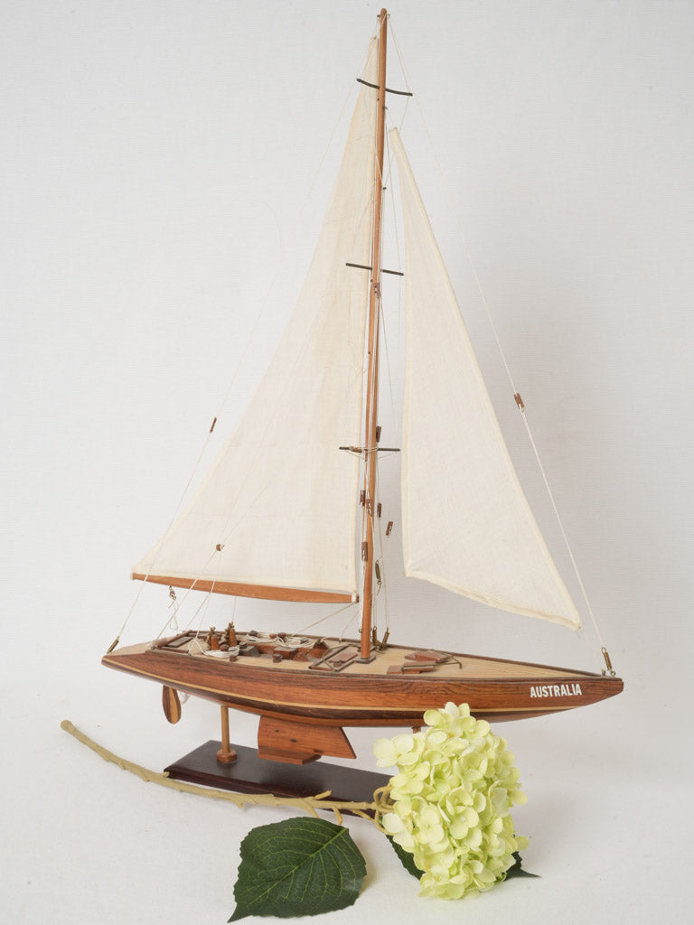 Vintage model racing yacht, Australia II - 26" x 21¼”