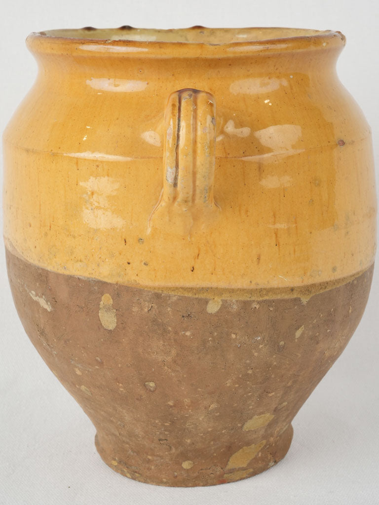 Delightful aged terracotta cellar storage jar