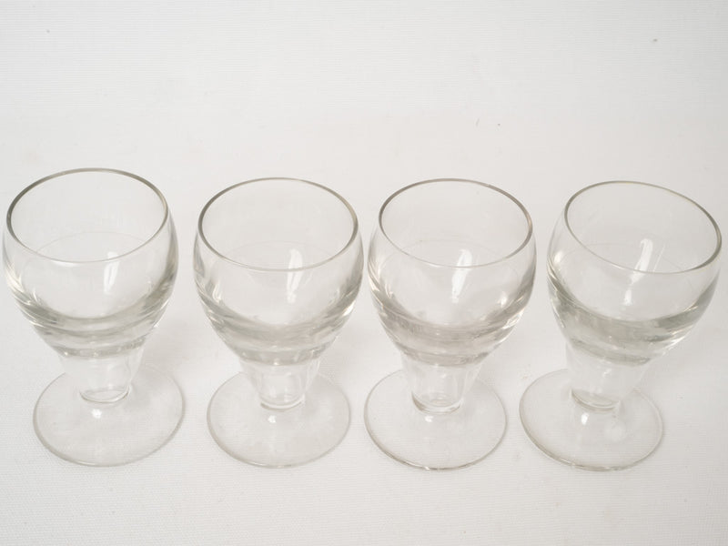 Classic painted-fill-line bistro glassware