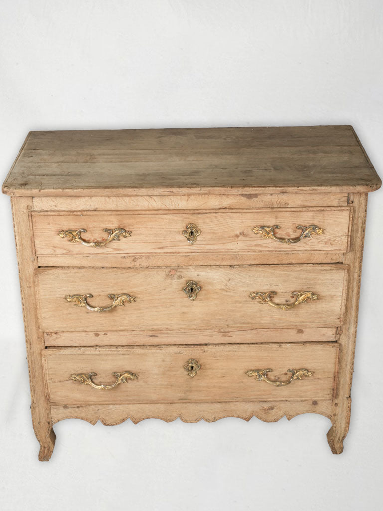 Vintage walnut oak commode  