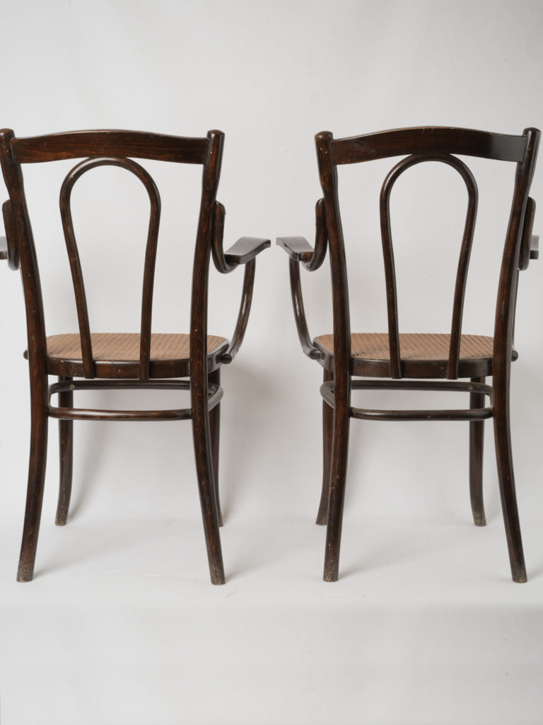 Original seal authentic Thonet armchairs