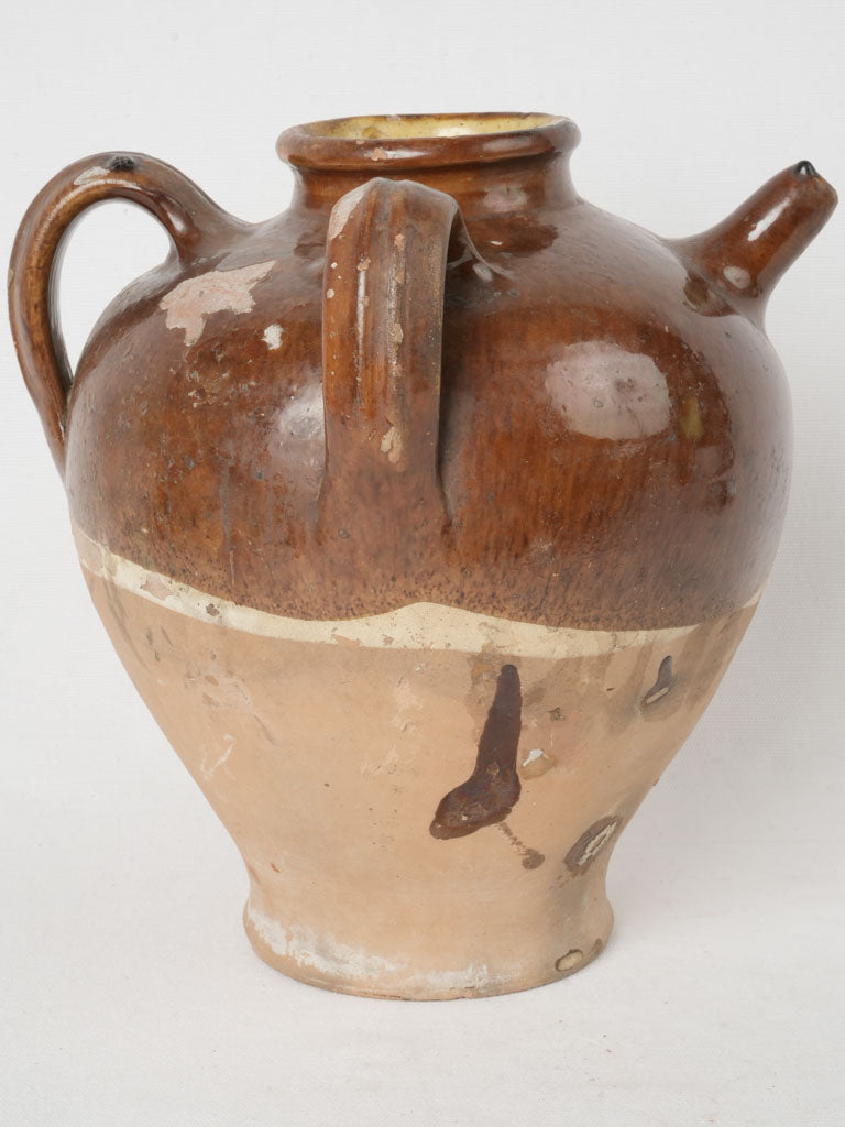 Distinctive 19th Century Terracotta Jug