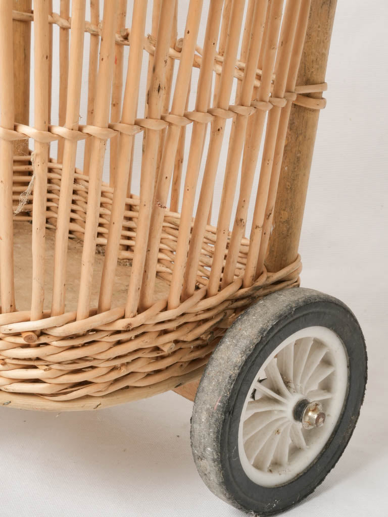 Timeless elegant blanket storage cart