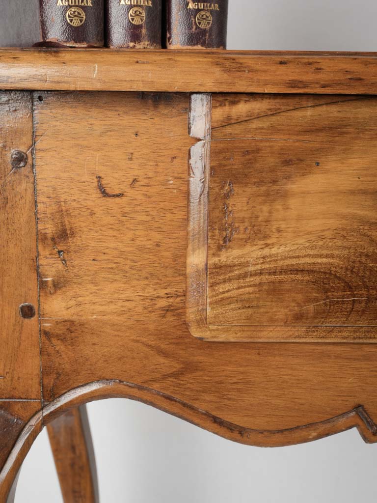 Evocative French woodworm-treated sauteuse commode