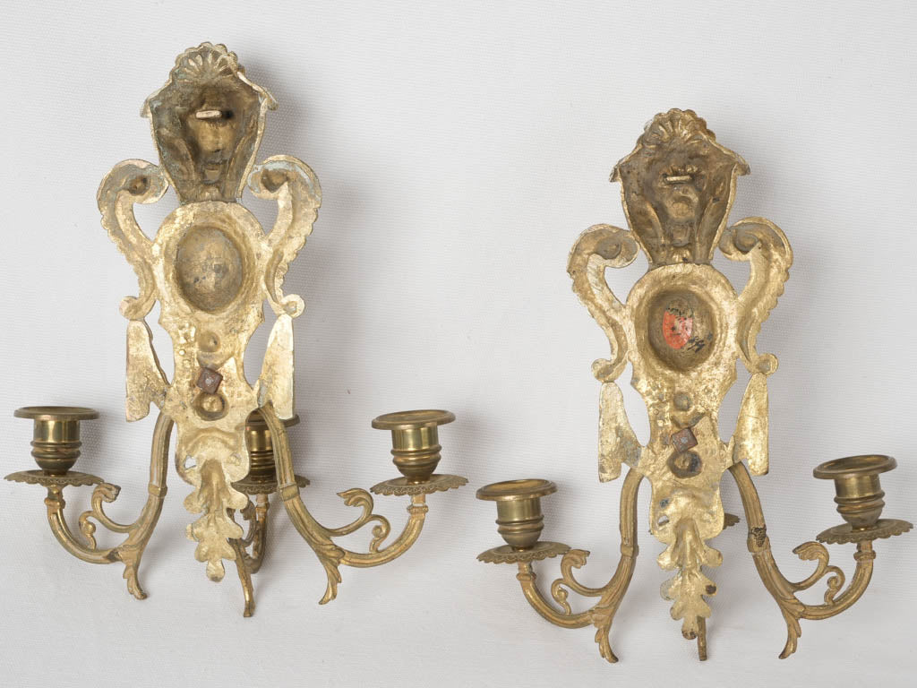 Ornate Victorian Candle Wall Sconces