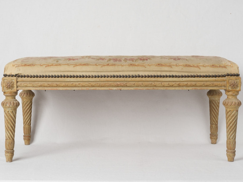 Time-worn authentic Louis XVI seat