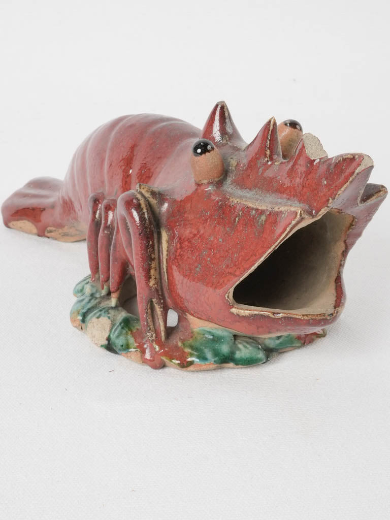 Wall mounted lobster vase - 1950s - 11¾"