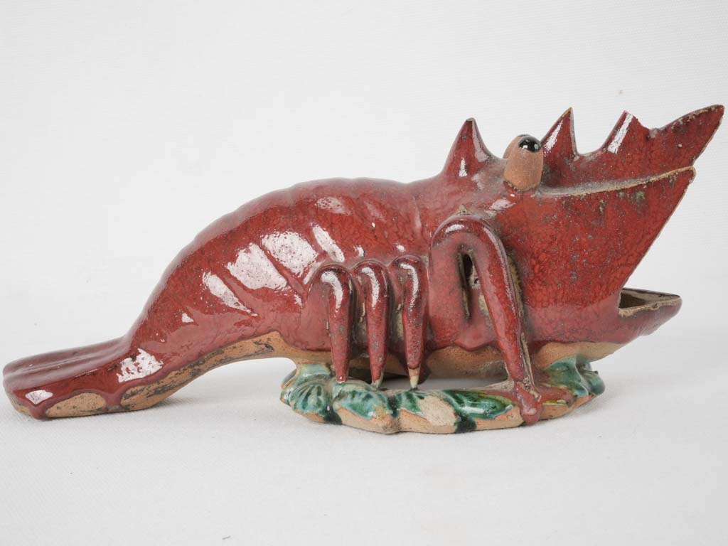 Wall mounted lobster vase - 1950s - 11¾"