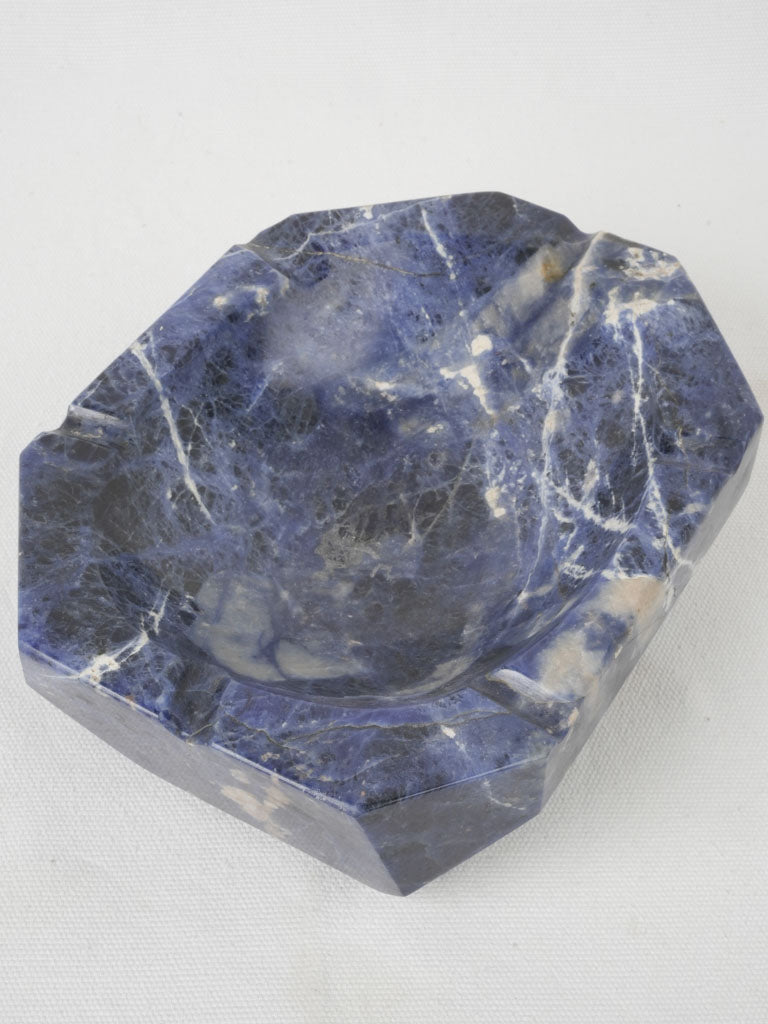 "Vintage sodalite ashtray"