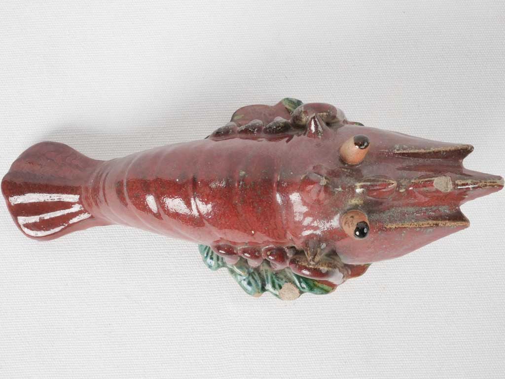 Wall mounted lobster vase - 1950s - 11¾"