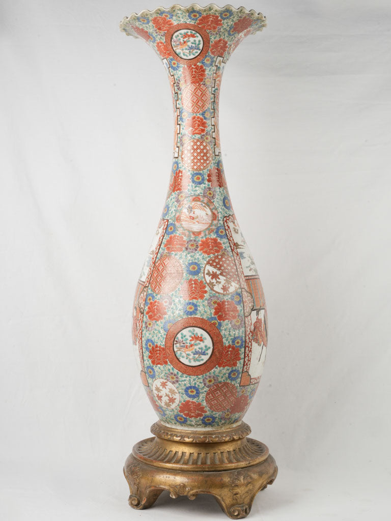 Antique porcelain decorative vases