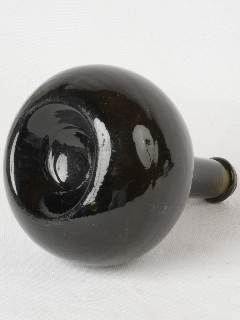 Historic Trinquetaille black glass vessel