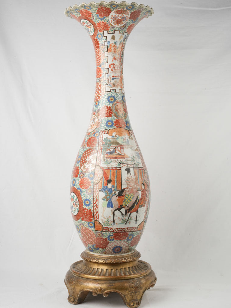 Intricate hand-painted vases