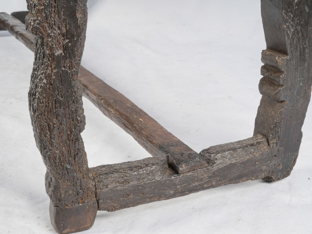 Authentic period oak console