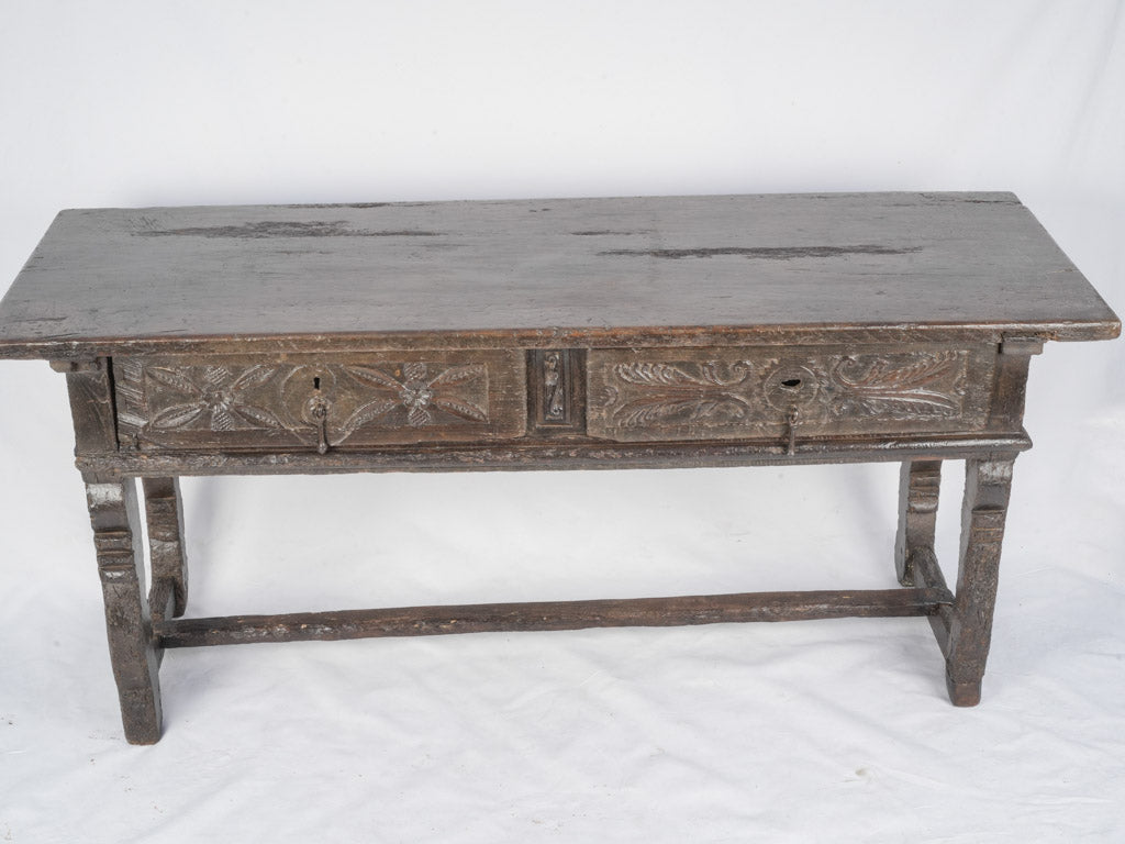 Vintage Renaissance-style writing desk