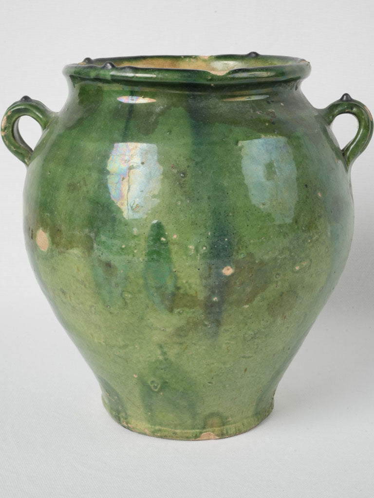 Vintage Provençal fully-glazed pottery piece