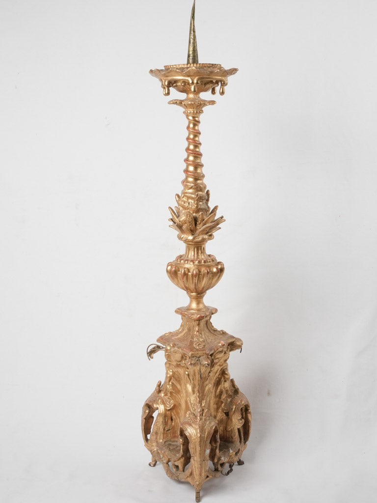 Majestic Italian ornate altar candlestick