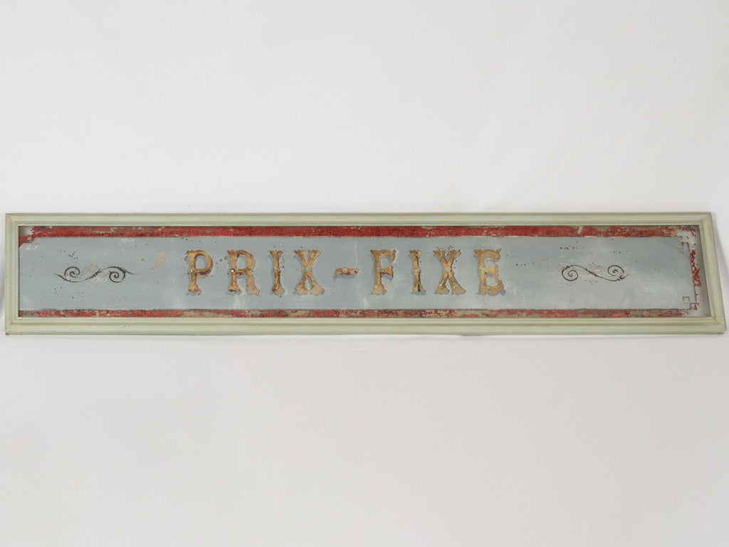 Provence-originated 1940s glass sign