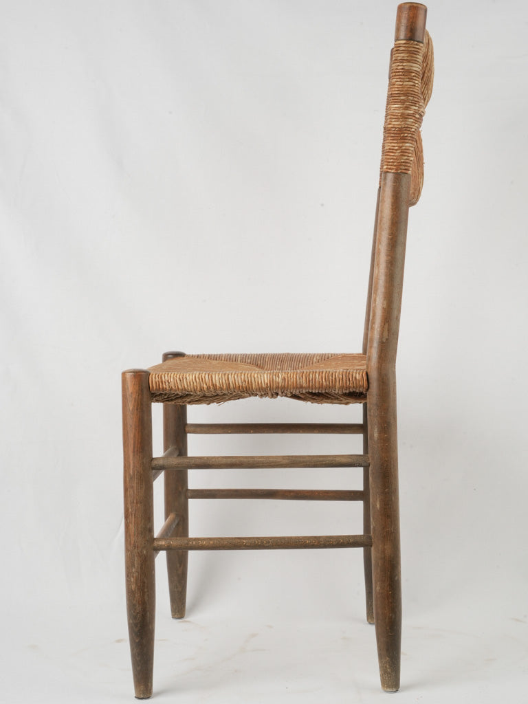 Sturdy tapered-leg antique chairs  