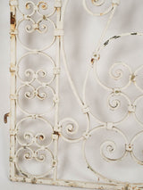 Classic white patina iron gates