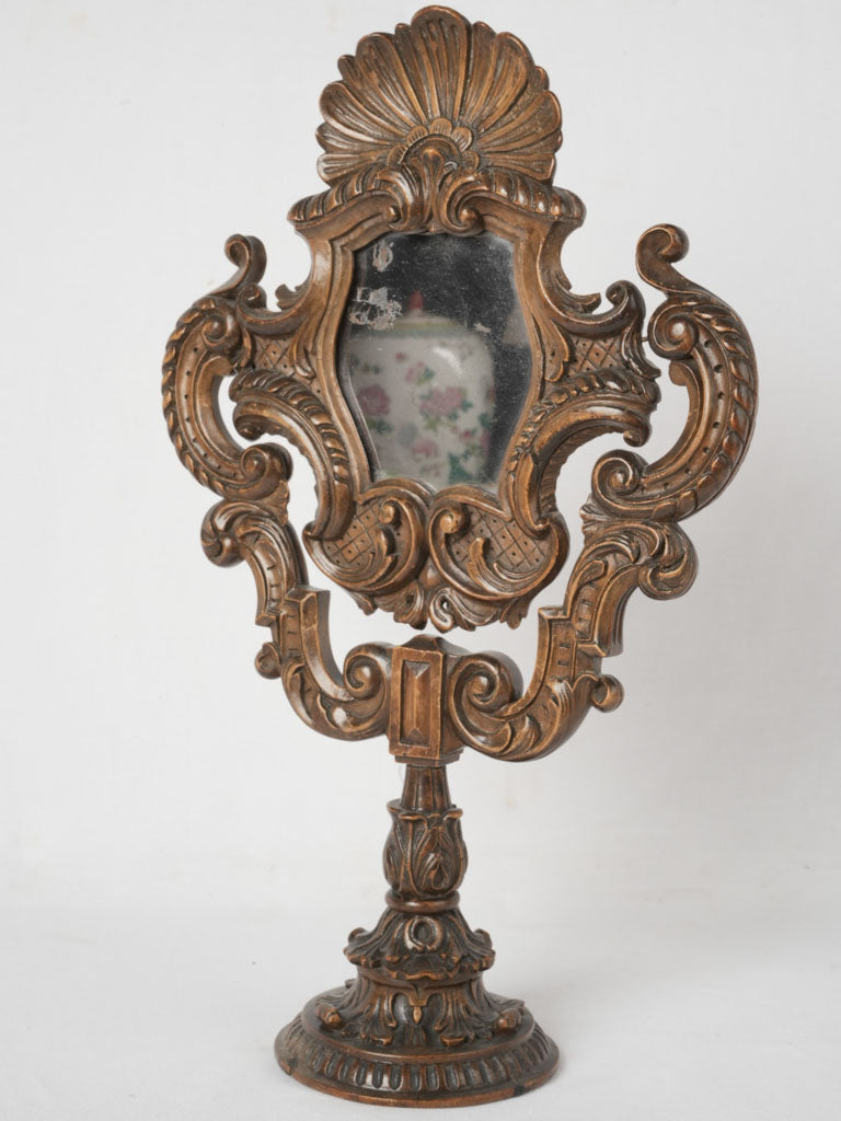 Carved Mercury Glass Vanity Table Mirror