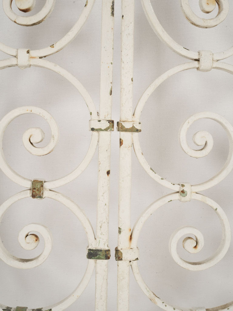 Vintage scrolled wrought iron gates