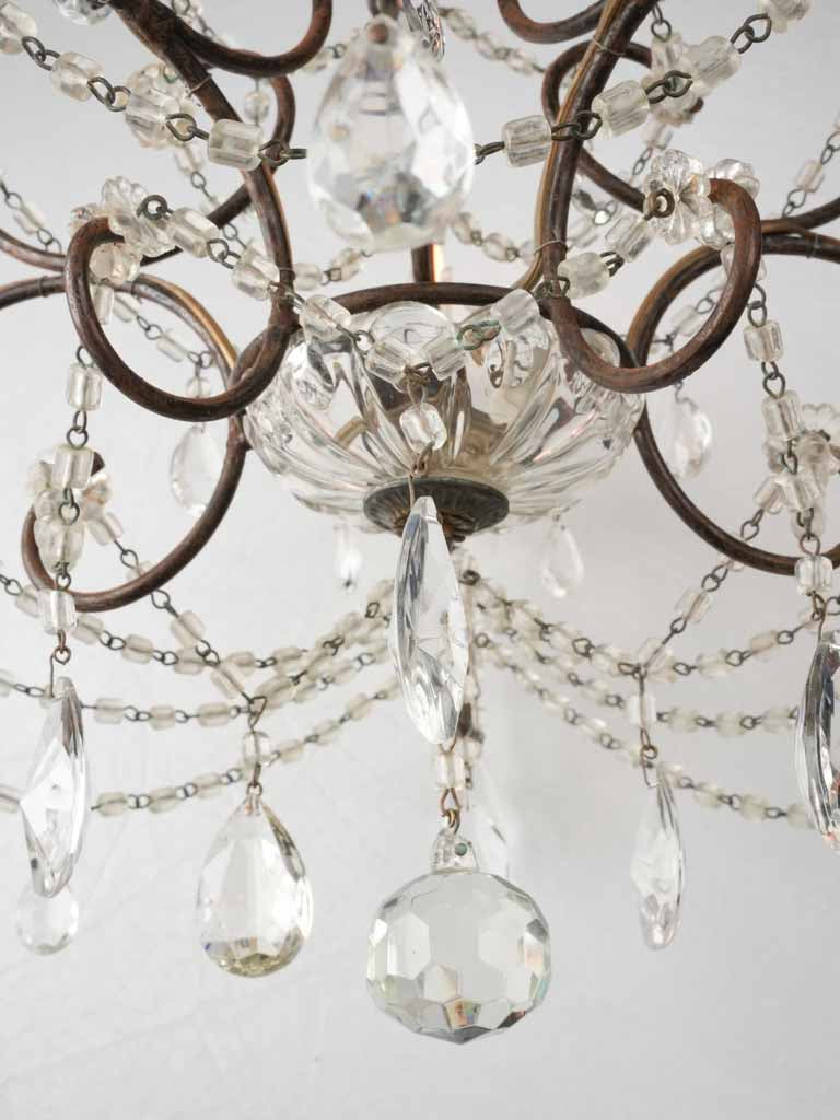 Pair of Late 19th century Italian Murano chandeliers 26" x 23¼"