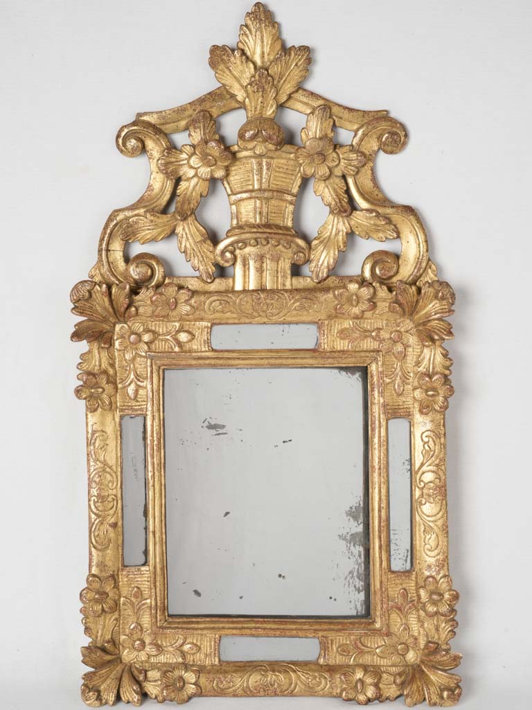 Gilded Louis XIV parclose mirror