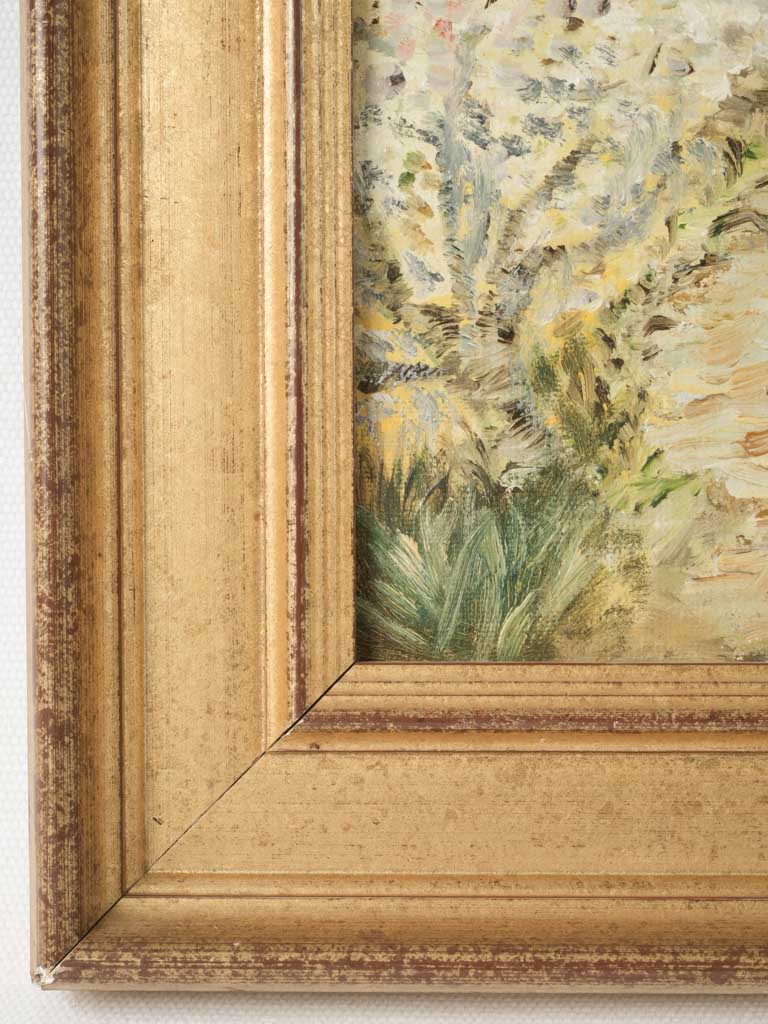 Classic gold-framed French house painting